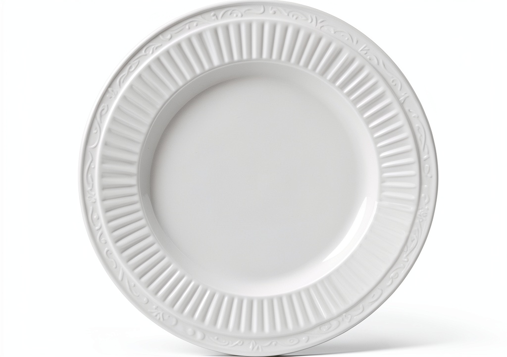 Installing Mikasa Bread Butter Plate Stoneware Italian Style White on a wooden desk
