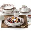 Spode Appetizer Plates Earthenware Floral Pattern Dishwasher-2