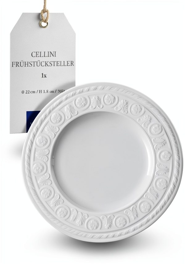 Villeroy Boch Porcelain Salad Plate Classic White-0