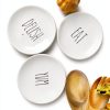 Truu Design Yum Ceramic Appetizer Plate Microwave Safe-4