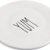 Truu Design Yum Ceramic Appetizer Plate Microwave Safe-2