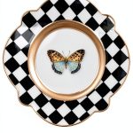 Butterfly Toile Ceramic Bread Plate MacKenzie-Childs-0
