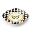Butterfly Toile Ceramic Bread Plate MacKenzie-Childs-1