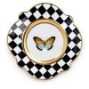 Butterfly Toile Ceramic Bread Plate MacKenzie-Childs-3