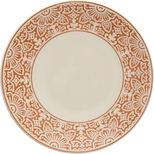 Fortessa Ceramic Dinner Plate Adobo Brown 10.75 Inch-0