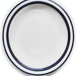 Corelle Bread Butter Plate Blue Striped Durable Dishwasher-0