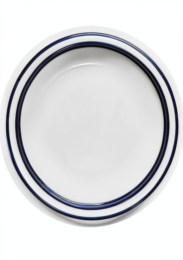 Corelle Bread Butter Plate Blue Striped Durable Dishwasher-0