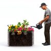 Mostmahes Galvanized Round Garden Bed Silver-2
