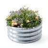 Galvanized Raised Garden Bed Land Guard Silver-1