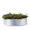 Galvanized Raised Garden Bed Land Guard Silver-3