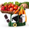 NACREEN Brown Polypropylene Raised Garden Bed Planter-3