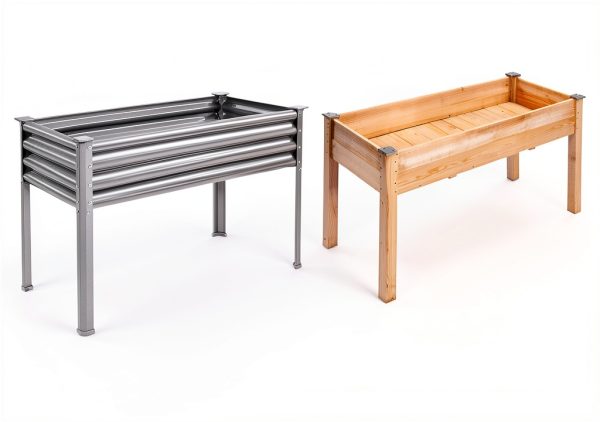 Land Guard Metal Raised Garden Bed 48x24x32-1