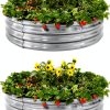 Galvanized Raised Garden Bed Land Guard Silver-0