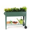 Stainless Steel Raised Garden Bed YKTEEDENS Green-5