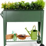 Stainless Steel Raised Garden Bed YKTEEDENS Green-0