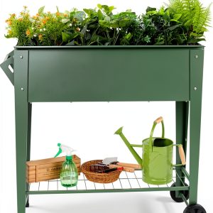 Stainless Steel Raised Garden Bed YKTEEDENS Green-0