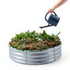 Galvanized Raised Garden Bed Land Guard Silver-2
