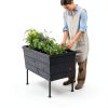 Keter Urban Bloomer Planter Raised Bed Fade‑Resistant Wood‑Look-9