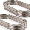 Metal Raised Garden Bed 4×2×1ft 2-Pack by Land Guard Powder Coated-0