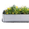 Land Guard Metal Raised Garden Bed 8×4×2ft Modern Gray Outdoor Planter-3