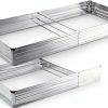 Galvanized Raised Garden Bed Foxlang 8x4x1ft Silver 2‑Pack-0