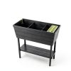 Keter Urban Bloomer Planter Raised Bed Fade‑Resistant Wood‑Look-4
