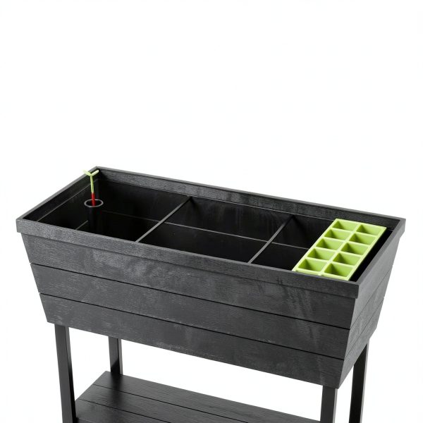 Keter Urban Bloomer Planter Raised Bed Fade‑Resistant Wood‑Look-3