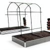 Galvanized Raised Garden Bed Foxlang 8x4x1ft Silver 2‑Pack-2