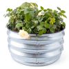 GARDMAX Silver Raised Garden Bed 2x2x1 ft Pack of 2 Classic Round-5