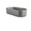 Raised Garden Bed Gardmax Oval Galvanized Silver 4x2x1 ft Pack of 2-3