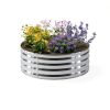 DIIYIV Raised Garden Bed 24x24x12 Metal Silver with Reinforced Frame-1