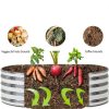 DIIYIV Raised Garden Bed 24x24x12 Metal Silver with Reinforced Frame-3