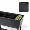 Keter Urban Bloomer Planter Raised Bed Fade‑Resistant Wood‑Look-7