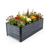GARDMAX Silver Raised Garden Bed 8x4x2 ft Galvanized Metal Planter-6
