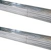 Garden Raised Bed Zunatu 10x2x1ft 2 Pack Silver Galvanized Metal-0