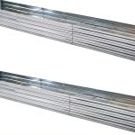 Garden Raised Bed Zunatu 10x2x1ft 2 Pack Silver Galvanized Metal-0