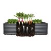 GARDMAX Silver Raised Garden Bed 8x4x2 ft Galvanized Metal Planter-2