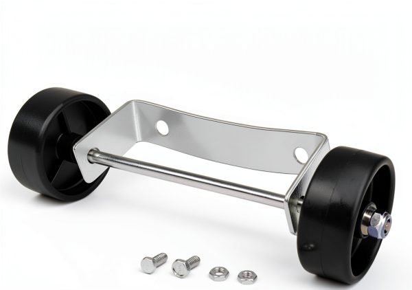 Universal Patio Heater Wheel Kit Birheatry Silver Bracket Black Wheels-0