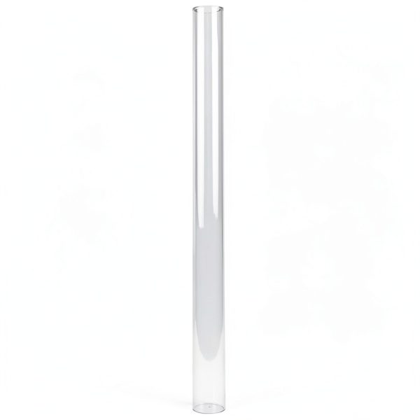 Patio Heater Glass Tube Replacement 49.5" Tall 4" Diameter Heater Parts with Silicone Ring Compatible Fit Four Sided Pyramid Flame OutdoorHeater, Glass Patio Heater for Hiland, fire sense-4