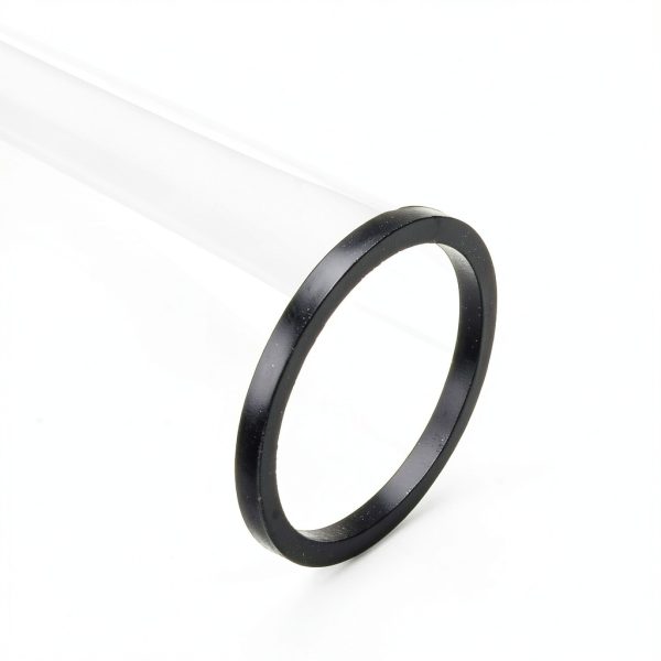 Patio Heater Glass Tube Replacement 49.5" Tall 4" Diameter Heater Parts with Silicone Ring Compatible Fit Four Sided Pyramid Flame OutdoorHeater, Glass Patio Heater for Hiland, fire sense-5