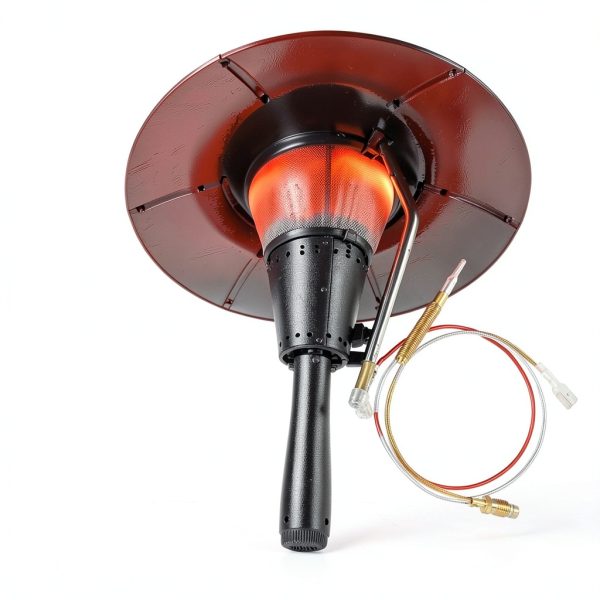 Outdoor Patio Heater Thermocouple, M8 x 1 Connection with Nuts, Universal Replacement Part for Gas Patio Heaters, M6 x 0.75 Thermocouple Head Thread and 2 Screw Nuts,16.2” Long-2