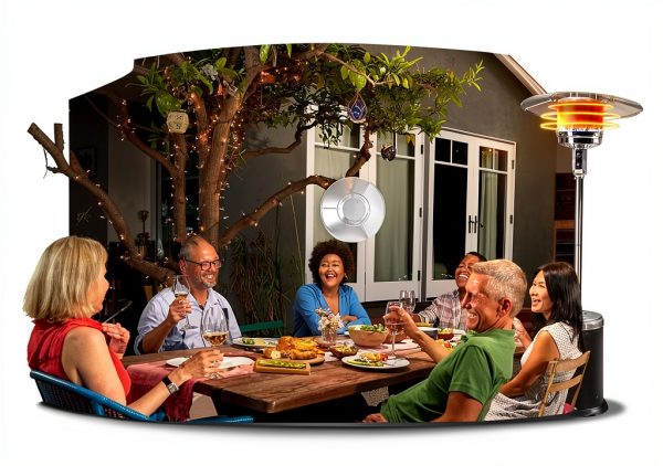 Fire Sense 61956 Patio Heater 32" Round Aluminum Reflector Shield-6