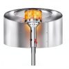 Patio Heater Reflector Shield 15" Ixbeet Aluminum Heat Focus Outdoor-1