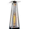 Patio Heater Replacement Parts - 49.5" Tall 4" Diameter - Quartz Glass Tube - Compatible with Four-Sided Pyramid Flame Outdoor Heater - with Neoprene Rubber Silicone Connecting Ring-4