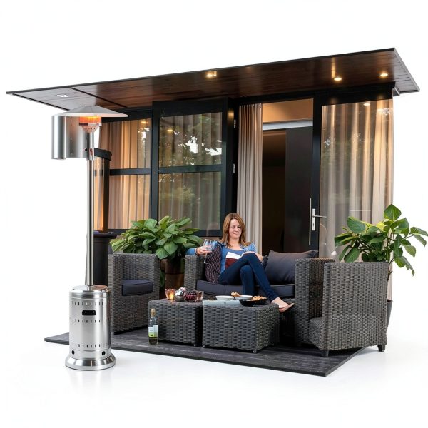 Patio Heater Reflector Shield 15" Ixbeet Aluminum Heat Focus Outdoor-5