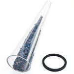 Patio Heater Glass Tube Replacement, 49.5" Tall 4" Diameter, Glass Tube Patio Heater with Ring, Fits 4-Sided Patio Heaters, Compatible with Hiland, Fire Sense, and more-0