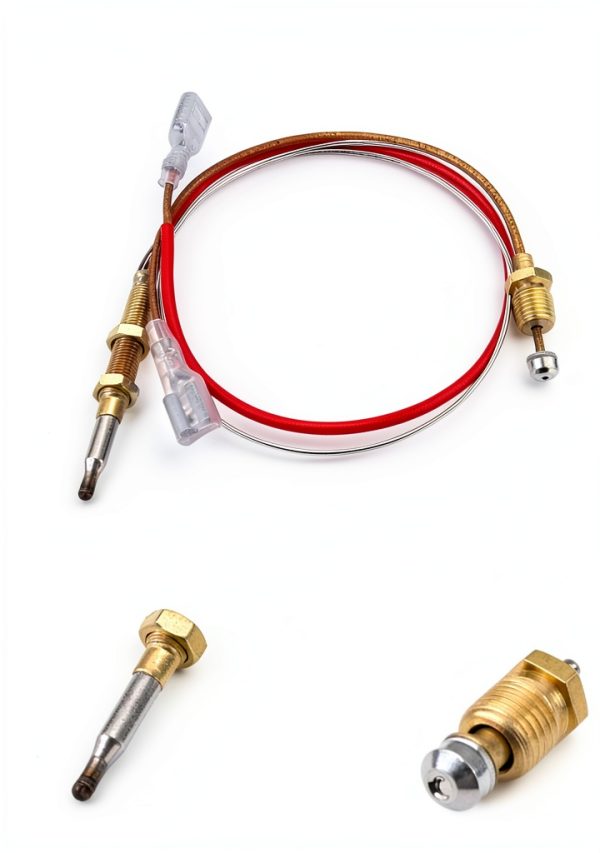Patio Heater Thermocouple Aupoko Replacement Part M8x1 Nuts Red 410mm-4