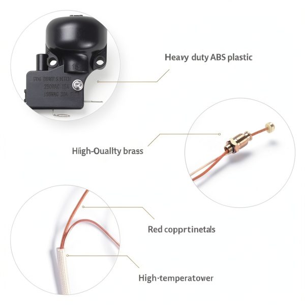 Patio Heater Replacement Parts 13.8" Thermocouple & Dump Switch for-4