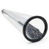 Patio Heater Glass Tube Replacement, 49.5" Tall 4" Diameter, Glass Tube Patio Heater with Ring, Fits 4-Sided Patio Heaters, Compatible with Hiland, Fire Sense, and more-3