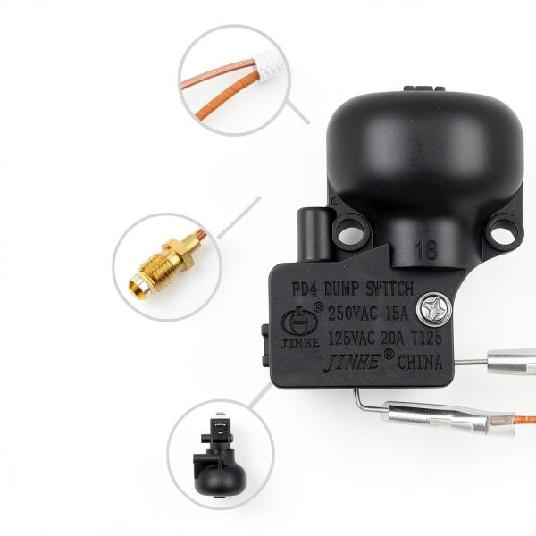 Patio Heater Replacement Parts Honoson Thermo FD4 Dump Switch Black-2